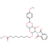 359436-88-7 8-Methoxycarbonyloctyl-2-deoxy-2-phthalimido-4,6-O-(methoxybenzylidene)-b-D-glucopyranoside chemical structure