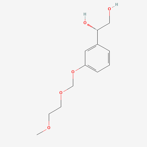215439-44-4 (1S)-1-[3-[(2-Methoxyethoxy)methoxy]phenyl]-1,2-ethanediol chemical structure