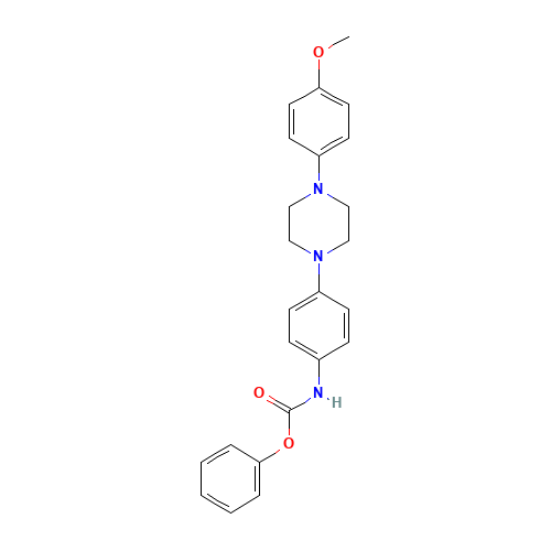 74853-06-8 4-{[4-(4-Methyloxy-phenyl)-piperazin-1-yl]-phenyl}-carbamic Acid Phenyl Ester chemical structure