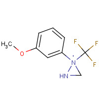 154187-45-8 3-(3-Methoxyphenyl)-3-(trifluoromethyl)-diaziridine chemical structure