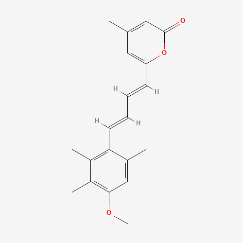 1076198-46-3 6-[(1E,3E)-4-(4-Methoxy-2,3,6-trimethylphenyl)-2-methyl-1,3-butadien-1-yl]-4-methyl-2H-pyran-2-one chemical structure
