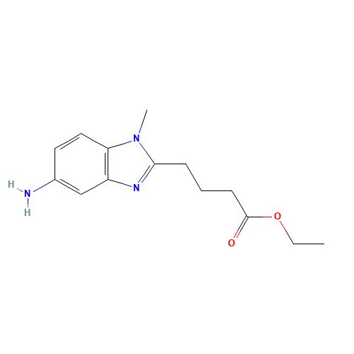 3543-73-5 1-Methyl-5-amino-1H-benzimidazole-2-butanoic Acid Ethyl Ester chemical structure