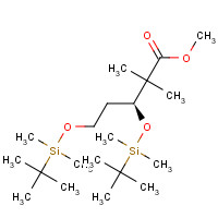 218614-13-2 (-)-Methyl (3S)-3,5-Bis-{[tert-butyldimethylsilyl)oxy]}-2,2-dimethylpentanoate chemical structure