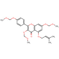 143724-70-3 5-O-(3-Methyl-2-butenyl) Kaempferol Tri-O-methoxymethyl Ether chemical structure