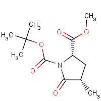 196394-48-6 Methyl (2S,4S)-1-(tert-butoxycarbonyl)-4-methylpyroglutamate chemical structure