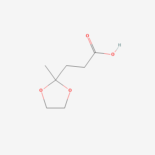 4388-57-2 2-Methyl-1,3-dioxolane-2-propanoic Acid chemical structure