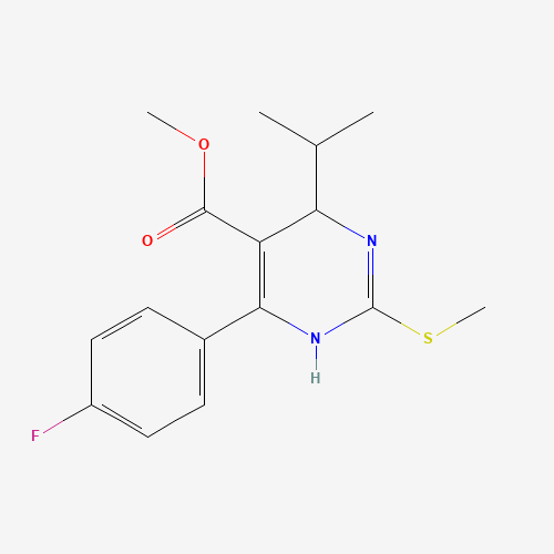 885100-76-5 Methyl 6-(4-Fluorophenyl)-4-isopropyl-2-methylthio-1,4-dihydropyrimidine-5-carboxylate chemical structure