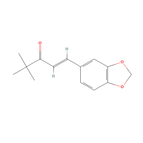 2419-68-3 1-(3,4-Methylenedioxyphenyl)-4,4-dimethyl-pent-1-en-3-one chemical structure