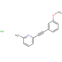 823198-78-3 2-Methyl-6-[(3-methoxyphenyl)ethynyl]pyridine Hydrochloride chemical structure
