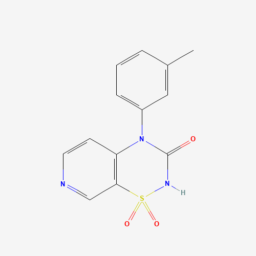 72810-61-8 4-(3-Methylphenyl)-2H-pyrido[4,3-e]-1,2,4-thiadiazin-3(4H)-one 1,1-Dioxide  (Torsemide impurity) chemical structure
