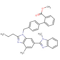 1189944-53-3 Methyl 4'-[[2-n-Propyl-4-methyl-6-(1-methylbenzimidazol-2-yl)-benzimidazol-1-yl]methyl]biphenyl-2-carboxylate-d3 chemical structure