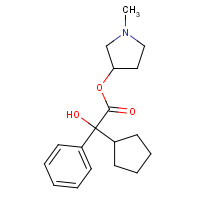 13118-11-1 N-Methyl-3-pyrrolidinyl Cyclopentylmandelate chemical structure