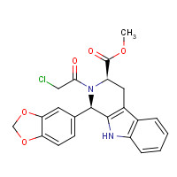 171489-59-1 (1R,3R)-Methyl-1,2,3,4-tetrahydro-2-chloroacetyl-1-(3,4-methylenedioxyphenyl)-9H-pyrido[3,4-b]indole-3-carboxylate (Chloropretadalafil) chemical structure
