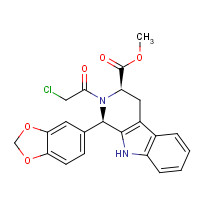 171489-59-1 (1R,3R)-Methyl-1,2,3,4-tetrahydro-2-chloroacetyl-1-(3,4-methylenedioxyphenyl)-9H-pyrido[3,4-b]indole-3-carboxylate (Chloropretadalafil) chemical structure