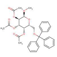 38982-56-8 Methyl 6-O-Trityl-2,3,4-tri-O-acetyl-a-D-galactopyranoside chemical structure