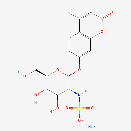 460085-45-4 4-Methylumbelliferyl 2-Sulfamino-2-deoxy-a-D-glucopyranoside Sodium Salt chemical structure