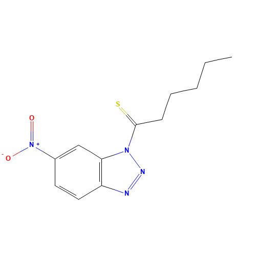 866251-89-0 1-(6-Nitrobenzotriazol-1-yl)hexane-1-thione chemical structure