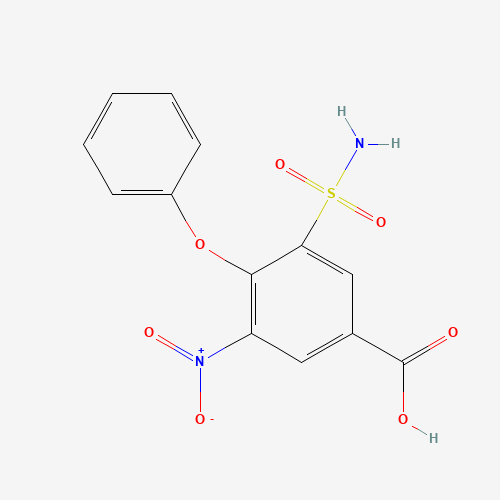 28328-53-2 3-Nitro-4-phenoxy-5-sulfamoylbenzoic Acid chemical structure
