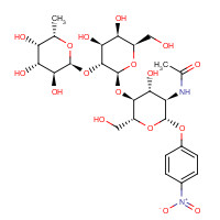 177855-99-1 4-Nitrophenyl 2-Acetamido-2-deoxy-4-O-[2-O-a-L-fucopyranosyl)-b-D-galactopyranosyl]-b-D-glucopyranoside chemical structure