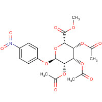 18472-49-6 4-Nitrophenyl 2,3,4-tri-O-acetyl-b-D-glucuronic Acid, Methyl Ester chemical structure