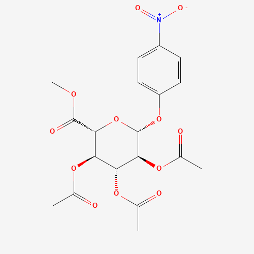 18472-49-6 4-Nitrophenyl 2,3,4-tri-O-acetyl-b-D-glucuronic Acid, Methyl Ester chemical structure