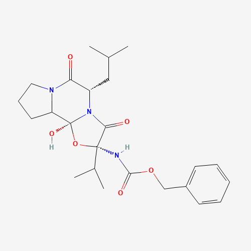 24177-09-1 [2R-(2a,5a,10ab,10ba)]-[Octahydro-10b-hydroxy-2-(1-methylethyl)-5-(2-methylpropyl)-3,6-dioxo-8H-oxazolo[3,2-a]pyrrolo[2,1-c]pyrazin-2-yl]-carbamic Acid chemical structure