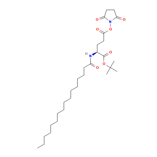 204521-63-1 Nε-Palmitoyl-L-glutamic Acid γ-Succinimidyl-a-tert-butyl Ester chemical structure