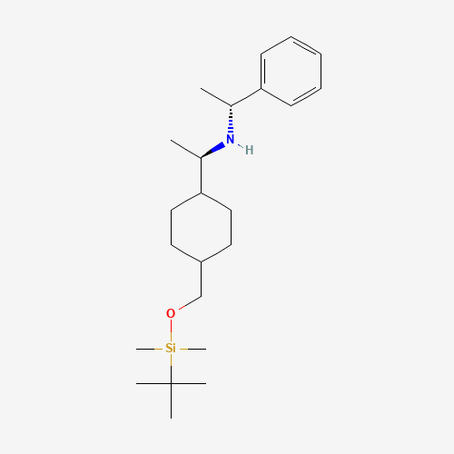672314-45-3 (1R)-N-((1R)-1-Phenylethyl)-1-[4-(tert-butyldimethylsilyloxymethyl)cyclohexyl]ethan-1-amine chemical structure