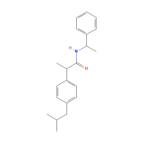 105959-56-6 N-(1-Phenylethyl) Ibuprofen Amide chemical structure