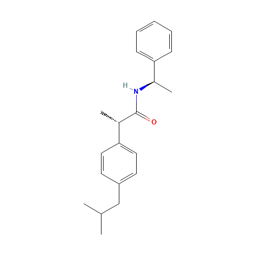 81576-52-5 (S,S)-N-(1-Phenylethyl) Ibuprofen Amide chemical structure