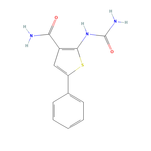 354811-10-2 (5-Phenyl-2-ureido)thiophene-3-carboxamide chemical structure