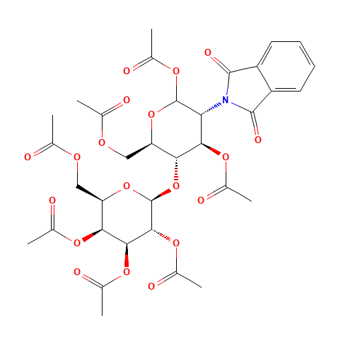 129647-37-6 2-Phthalimidolactosamine, Heptaacetate (Mixture of Isomers) chemical structure