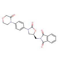 446292-08-6 4-[4-[(5S)-5-Phthalimidomethyl-2-oxo-3-oxazolidinyl]phenyl]-3-morpholinone chemical structure