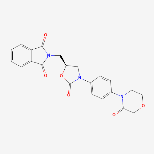 446292-08-6 4-[4-[(5S)-5-Phthalimidomethyl-2-oxo-3-oxazolidinyl]phenyl]-3-morpholinone chemical structure