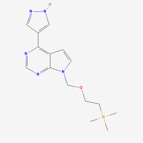 941685-27-4 4-(1H-Pyrazol-4-yl)-7-[[2-(trimethylsilyl)ethoxy]methyl]-7H-pyrrolo[2,3-d]pyrimidine chemical structure