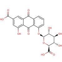 70793-10-1 Rhein 8-b-D-Glucuronide chemical structure