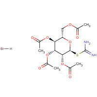 40591-65-9 2-(2,3,4,6-Tetra-O-acetyl-b-D-glucopyranosyl)thiopseudo Urea Hydrobromide chemical structure