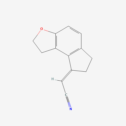 221530-44-5 (1,2,6,7,-Tetrahydro-8H-indeno[5,4-b]furan-8-ylidene)acetonitrile chemical structure