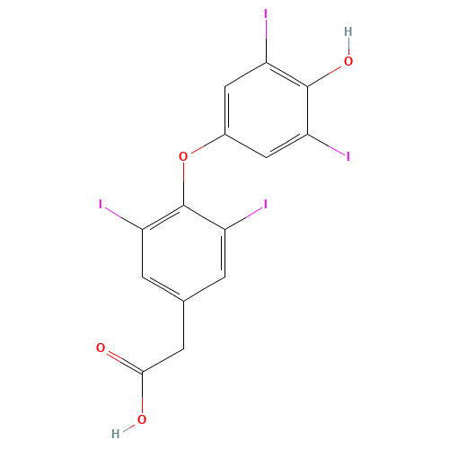 67-30-1 3,5,3',5'-Tetraiodo Thyroacetic Acid chemical structure