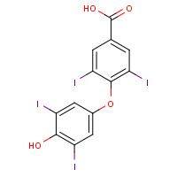 2055-97-2 3,5-DIIODO-4'-(4-HYDROXYPHENOXY)BENZOIC ACID chemical structure