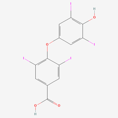 2055-97-2 3,5-DIIODO-4'-(4-HYDROXYPHENOXY)BENZOIC ACID chemical structure