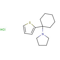 22912-14-7 1-[1-(2-Thienyl)cyclohexyl]pyrrolidine Hydrochloride chemical structure