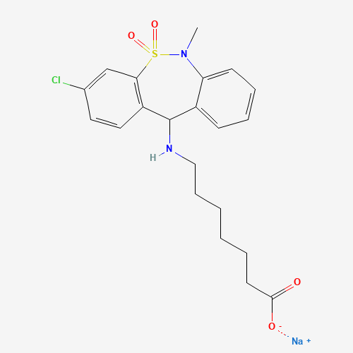 169293-32-7 (+)-Tianeptine Monosodium Salt chemical structure