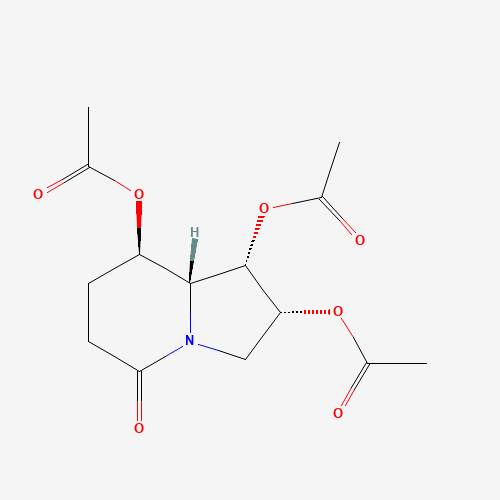 91897-68-6 (1S,2R,8R,8aR)-1,2,8-Triacetoxy-octahydro-5-oxyindolizine chemical structure