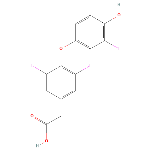 51-24-1 3,3',5-Triiodo Thyroacetic Acid chemical structure