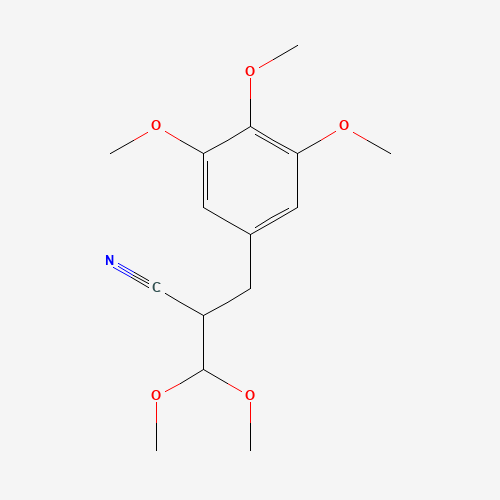 7520-70-9 3,4,5-Trimethoxy-2'-cyano-di-hydrocinnamaldehyde Dimethylacetal chemical structure