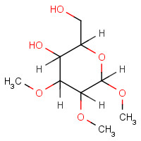 14048-30-7 1,2,3-Tri-O-methyl-a-D-glucopyranose chemical structure