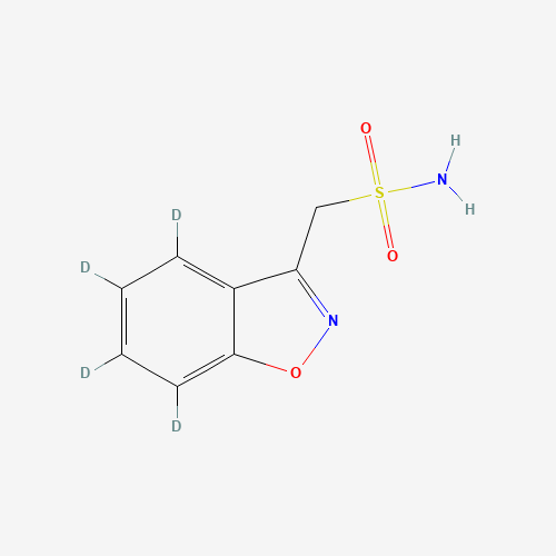 1020720-04-0 Zonisamide-d4 chemical structure