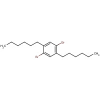 117635-21-9 2,5-Bis(hexyl)-1,4-dibromobenzene chemical structure