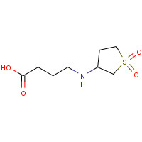 51070-62-3 4-(1,1-Dioxotetrahydro-1lambda*6*-thiophen-3-yl-amino)butyric acid chemical structure